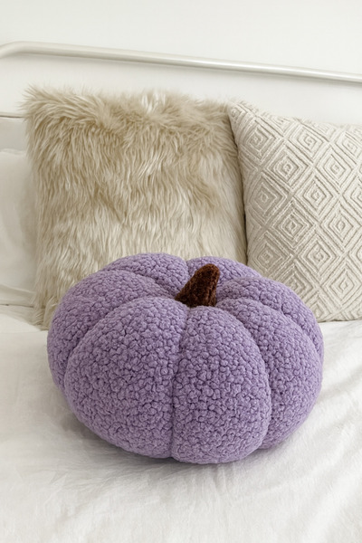 Madame Clean Home 100% Natural Teddy Decorative Pumpkin Cushion/Pillow