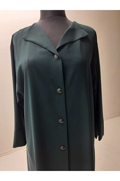 GigiTex Crepe Front Buttoned Special Design Ferace Pardessu