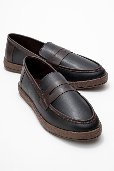 by selvi Lukka Shoes Livya Чоловічі чорні лофери зі штучної шкіри з гантом