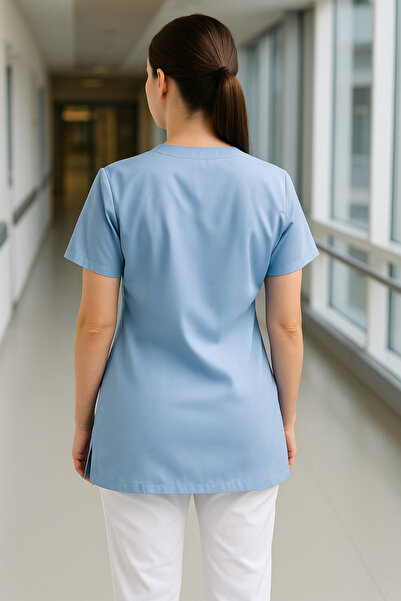 mirach Uniforme pentru asistentă medicală și medic cu 4 buzunare, uniformă unică, uniformă chirurgicală pentru spital, îmbrăcăminte medicală confortabilă