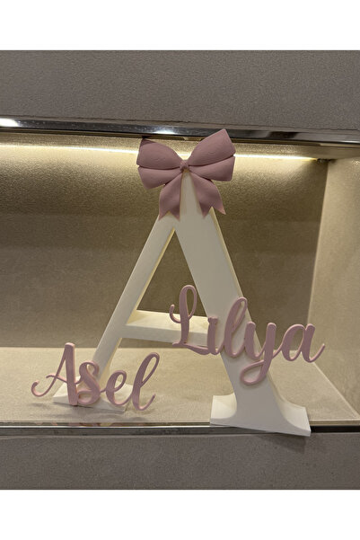 VeneraSilk Eva&Gaia İsme Özel Bebek Odası dekoru, bebek harf oda susu, hastan...