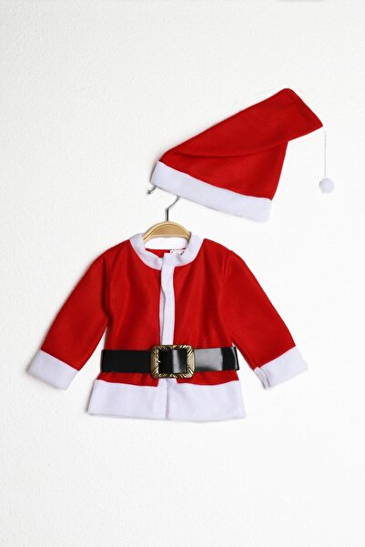 BTM Moda Boy's Red Santa Claus Costume