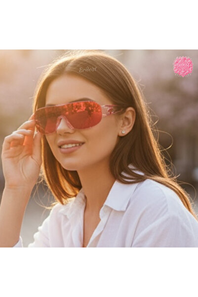 BRIDEIST WEDDING CO نظارات شيلد الوردية |   نظارات كاجوال حديثة باللون الوردي...