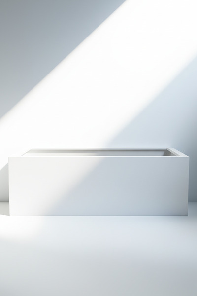 Desen Dekorasyon Zenith 80x29 cm Yatay Dikdörtgen Beyaz Saksılık - İç ve Dış ...