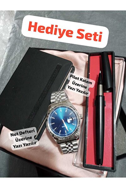 Brality Öğretmen Avukat Doktorlara Hediyelik Özel Kutusunda Kombin Erkek Saat...