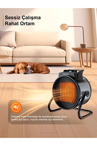 Fillikutum Taşınabilir Elektrikli Fan Güçlü Isıtıcı Portatif Elektrikli Isıtıcı 3000W Radyatör Fanlı Isıtıcı