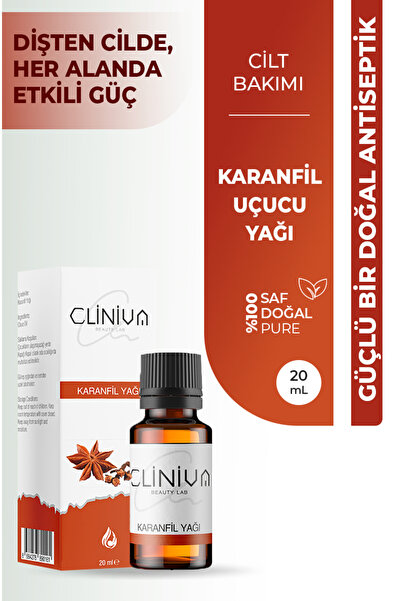 cliniva Karanfil Yağı %100 Doğal Uçucu Yağ 20ml