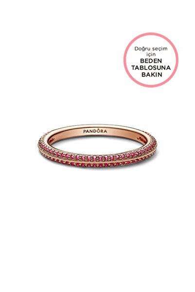 Pandora ME Kırmızı Pavé Yüzük