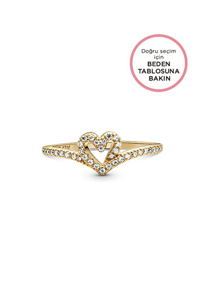 Pandora Işıltılı Kalp Dilek Yüzüğü