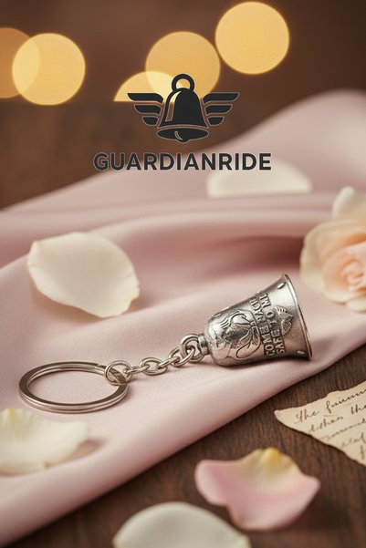 GuardianRide Steel Motor Guardian Bell – Trust Me, Turn to Me Model Keychain