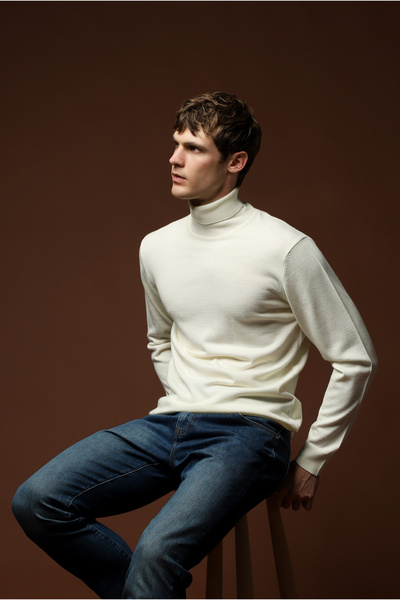 Kiğılı Turtleneck Regular Fit Wool Knitwear Sweater