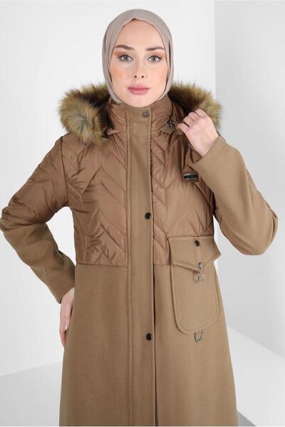 Alvina KAPÜŞONU KÜRKLÜ KABAN 90427