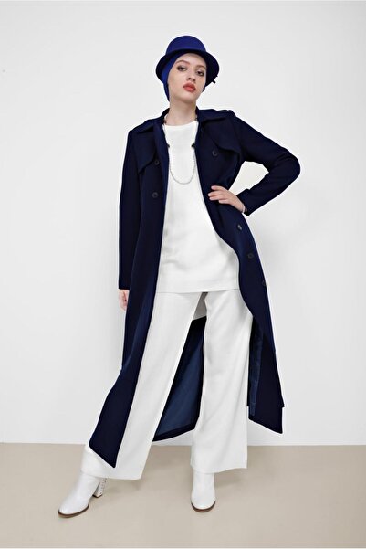 Alvina Double Pants Tricot Suit with Sleeves and Laces 42032