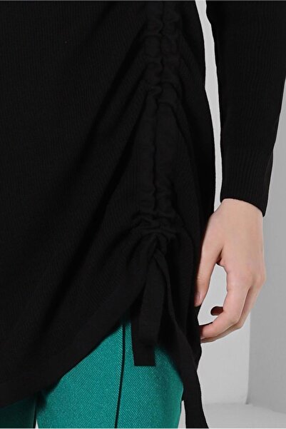 Alvina Knitwear Tunic - Side Gathered, Model 44018