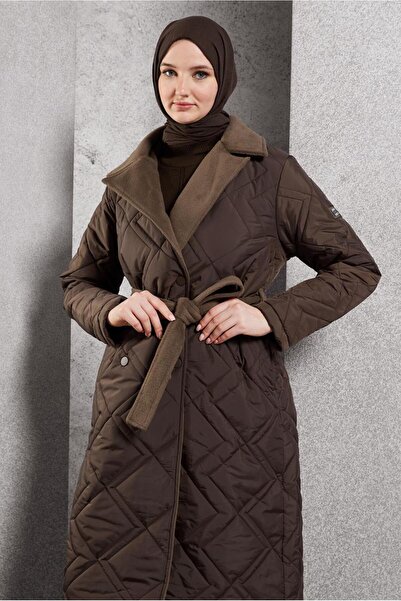 Alvina Belt Detailed Coat 90513