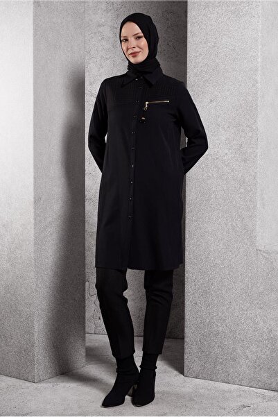 Alvina 45103 Model Shirt Collar Testicular Tunic