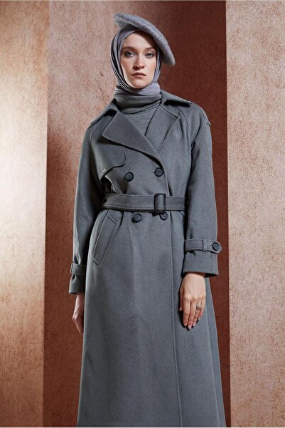 Alvina 90539 موديل معطف كشمير - بحزام