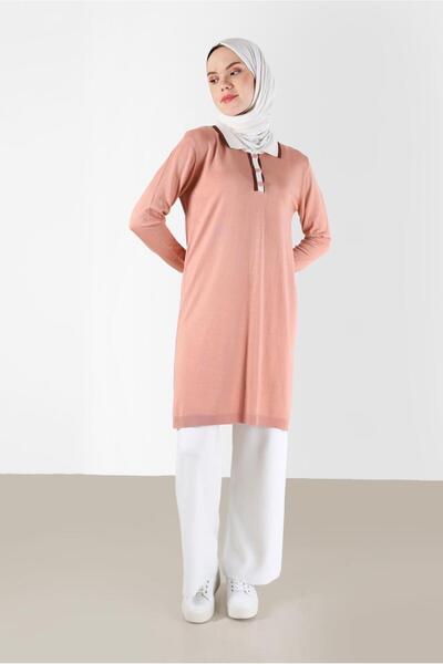 Alvina POLO NECK RIBBANED KNITWEAR TUNIC 42108
