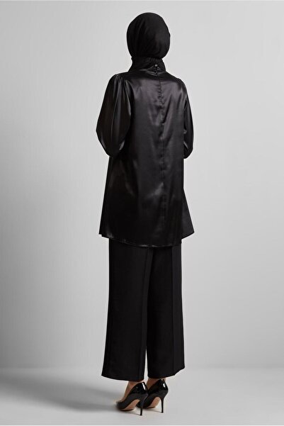 Alvina Brooch Satin Tunic 45589