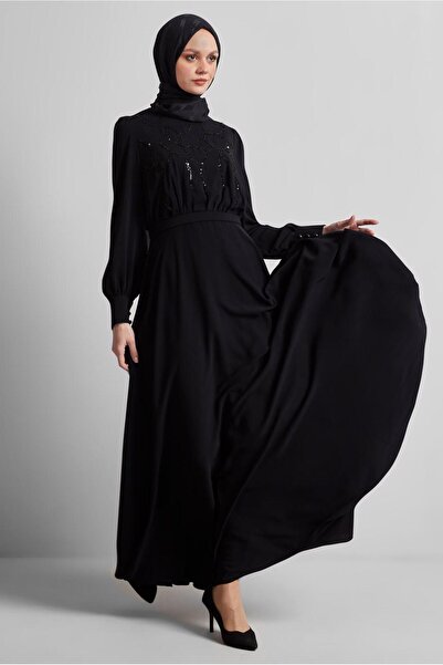 Alvina PAYET DETAYLI ELBİSE 45419