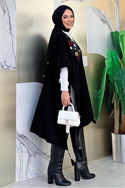 TRENDTESETTÜR ΓΥΝΑΙΚΕΙΟ ΜΑΥΡΟ ΡΟΖ ΚΕΝΤΗΜΕΝΟ ΠΛΕΚΤΟ ΠΑΝΤΣΟ T 13021