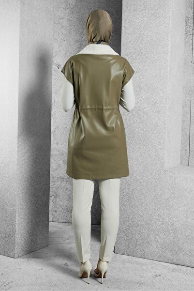 Alvina Faux Leather Vest 45289