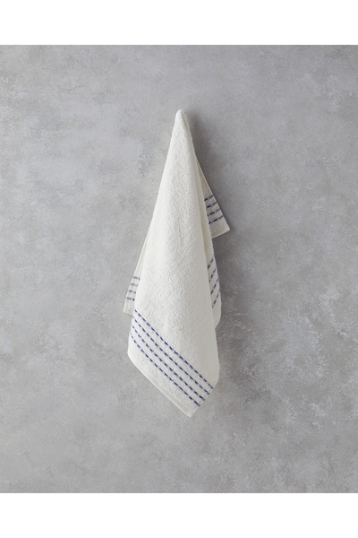 English Home Πετσέτα Προσώπου Soft Wave Cotton 50x80 cm Εκρού