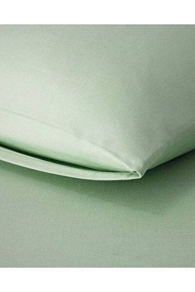English Home 2 Plain Cotton Double Fitted Sheets 160X200 cm - Heritage Green