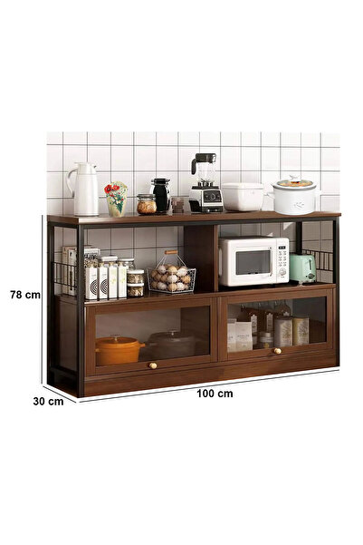 AGD Side Storage Cabinet, Multi-Use Cabinet for Living Room, Office, and Kitchen