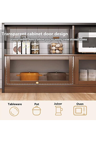 AGD Side Storage Cabinet, Multi-Use Cabinet for Living Room, Office, and Kitchen