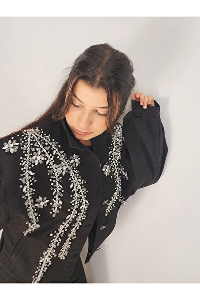 RENGARENG TASARIM DENİM CEKET