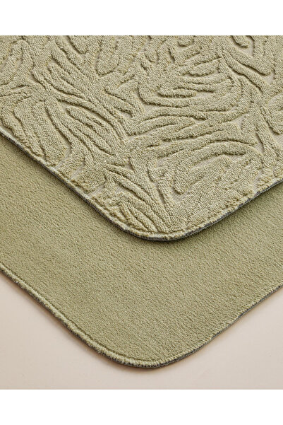 English Home Strala Bath Mat Set 60X100 cm + 50X60 cm Khaki
