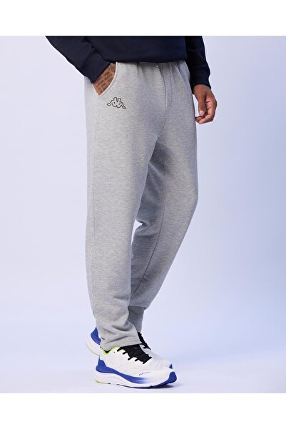 Kappa Jeric Erkek Gri Melanj Regular Fit Eşofman Altı
