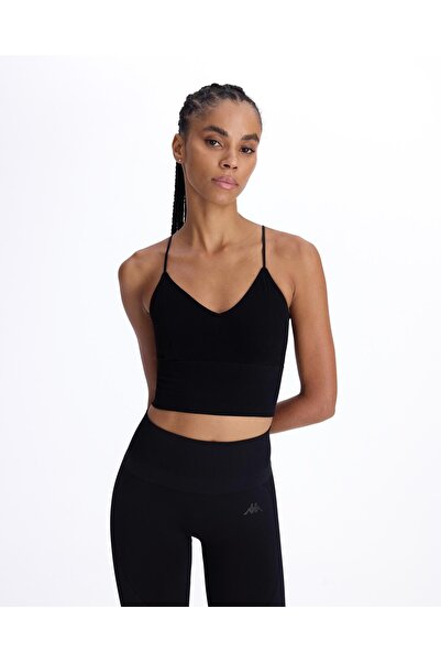Kappa Oks Bra Kadın Siyah Skin Sporcu Sütyeni