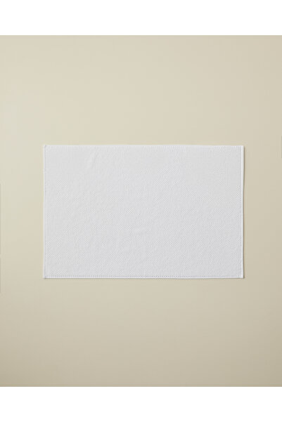 English Home Πετσέτα ποδιών από βαμβάκι Sandy Stripe 50x70 cm Λευκό