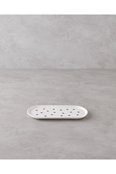 English Home Luck Ceramic Boat Plate 22 cm Purple