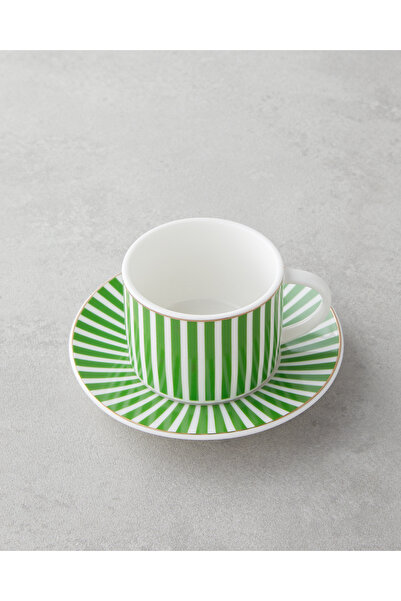 English Home Toffee New Bone China 12 Parça 6 Kişilik Kahve Fincan Takımı 90 ml Renkli