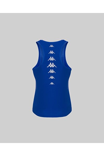 Kappa Survivor Woman Poly Tank 5 Kadın Mavi Regular Fit Atlet