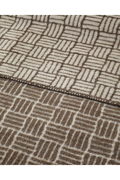 English Home Βαμβακερή ακρυλική κουβέρτα διπλής κλινοστρωμένης ύφανσης 200x220 εκ. Καφέ