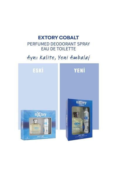 Extory Cobalt Erkek Parfüm Seti ( 100 ml Edp Parfüm +150 ml Deodorant )