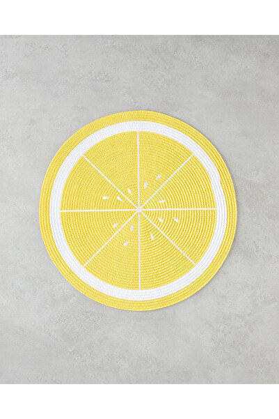 English Home Summer Lemon PP 2'li Amerikan Servis 38 cm Sarı