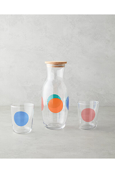 English Home Shinea Cam 3 Parça Su Takımı 1000 ml + 315 ml Renkli