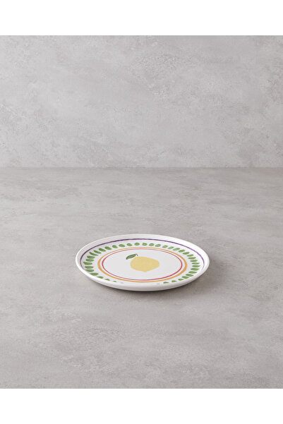 English Home Lemon Ceramic Cake Plate 20 cm Colorful