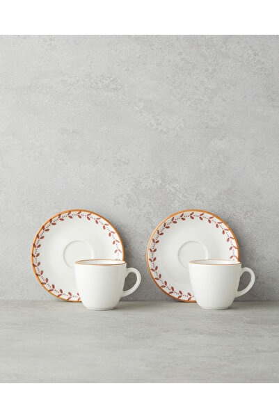 English Home Vivara Bone Porselen 12 Parça 6 Kişilik Kahve Fincan Takımı 90 m...