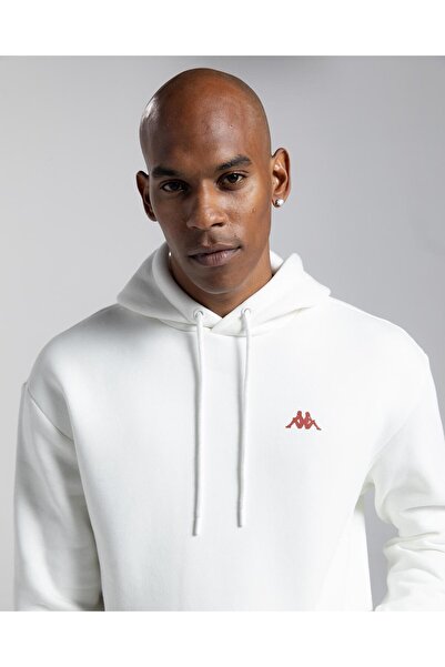 Kappa Authentic Fuji Men's White Oversize Fit Hoodie
