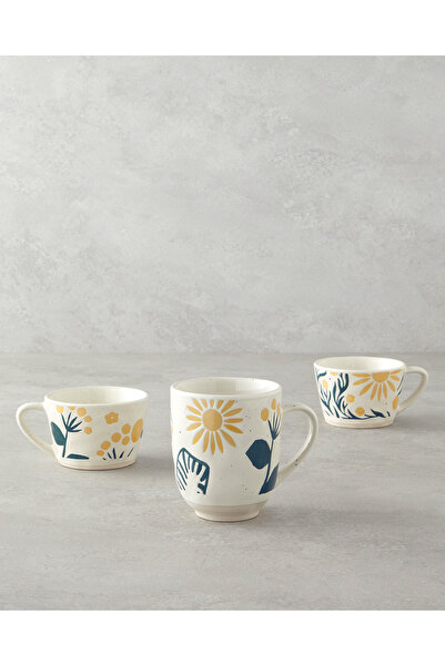 English Home Sun Light Stoneware Mug 220 ml Yellow-Green