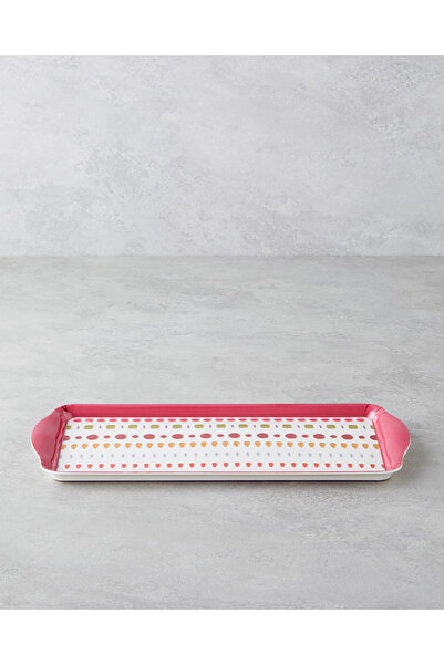 English Home Confetti Melamin Tepsi 37x18 cm Renkli