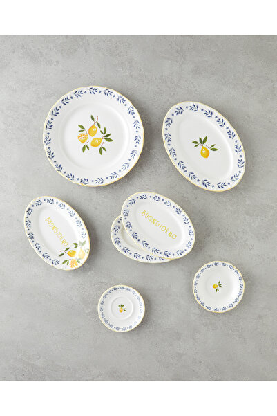 English Home Lemony Porselen Kahvaltı Takımı 20 Parça 6 Kişilik Sarı