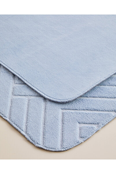 English Home Set covoraș de baie Twillow 60x100 cm + 50x60 cm Albastru deschis