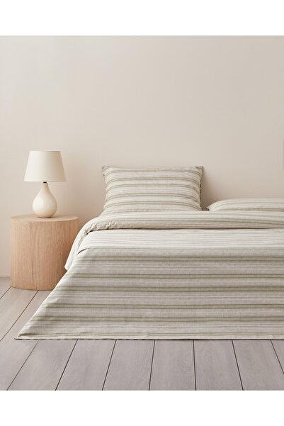 English Home Knitline Pamuk Tek Kişilik Nevresim Takımı 160x220 cm Yeşil